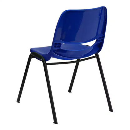 Lot de 4 chaises empilables ergonomiques Flash Furniture HERCULES Series 880 lb avec cadre en métal