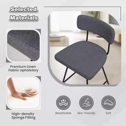 Tabourets de Bar Pivotants Rembourrés Costway Lot de 4 avec Siège et Dossier Rembourrés Structure en Métal Beige/Gris
