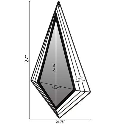 Miroirs muraux modernes à cadre métallique décoratif de forme unique pour la maison, le bureau et tout mur de votre salon, chambre, coiffeuse, entrée.