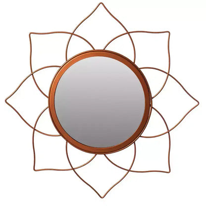 Miroirs muraux modernes à cadre métallique décoratif de forme unique pour la maison, le bureau et tout mur de votre salon, chambre, coiffeuse, entrée.