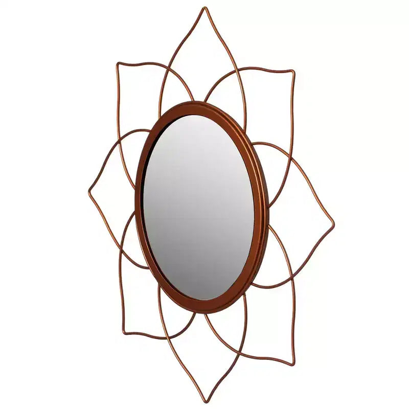 Miroirs muraux modernes à cadre métallique décoratif de forme unique pour la maison, le bureau et tout mur de votre salon, chambre, coiffeuse, entrée.