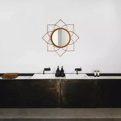 Miroirs muraux modernes à cadre métallique décoratif de forme unique pour la maison, le bureau et tout mur de votre salon, chambre, coiffeuse, entrée.