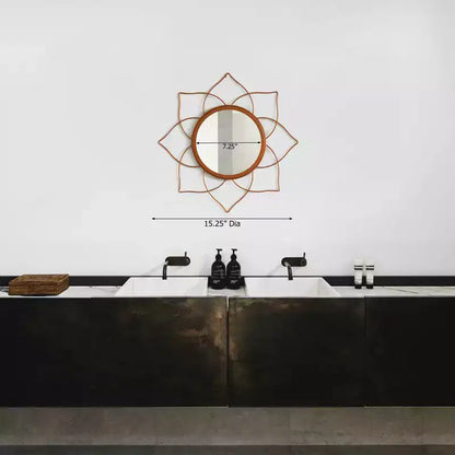 Miroirs muraux modernes à cadre métallique décoratif de forme unique pour la maison, le bureau et tout mur de votre salon, chambre, coiffeuse, entrée.