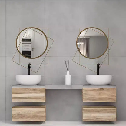 Miroirs muraux modernes à cadre métallique décoratif de forme unique pour la maison, le bureau et tout mur de votre salon, chambre, coiffeuse, entrée.