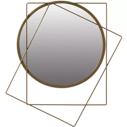 Miroirs muraux modernes à cadre métallique décoratif de forme unique pour la maison, le bureau et tout mur de votre salon, chambre, coiffeuse, entrée.