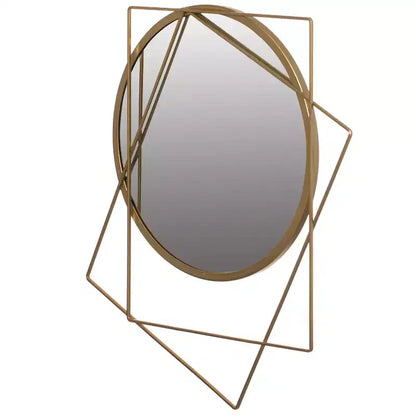 Miroirs muraux modernes à cadre métallique décoratif de forme unique pour la maison, le bureau et tout mur de votre salon, chambre, coiffeuse, entrée.