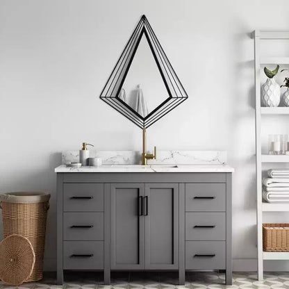 Miroirs muraux modernes à cadre métallique décoratif de forme unique pour la maison, le bureau et tout mur de votre salon, chambre, coiffeuse, entrée.