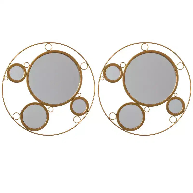 Miroirs muraux modernes à cadre métallique décoratif de forme unique pour la maison, le bureau et tout mur de votre salon, chambre, coiffeuse, entrée.