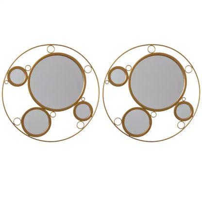 Miroirs muraux modernes à cadre métallique décoratif de forme unique pour la maison, le bureau et tout mur de votre salon, chambre, coiffeuse, entrée.