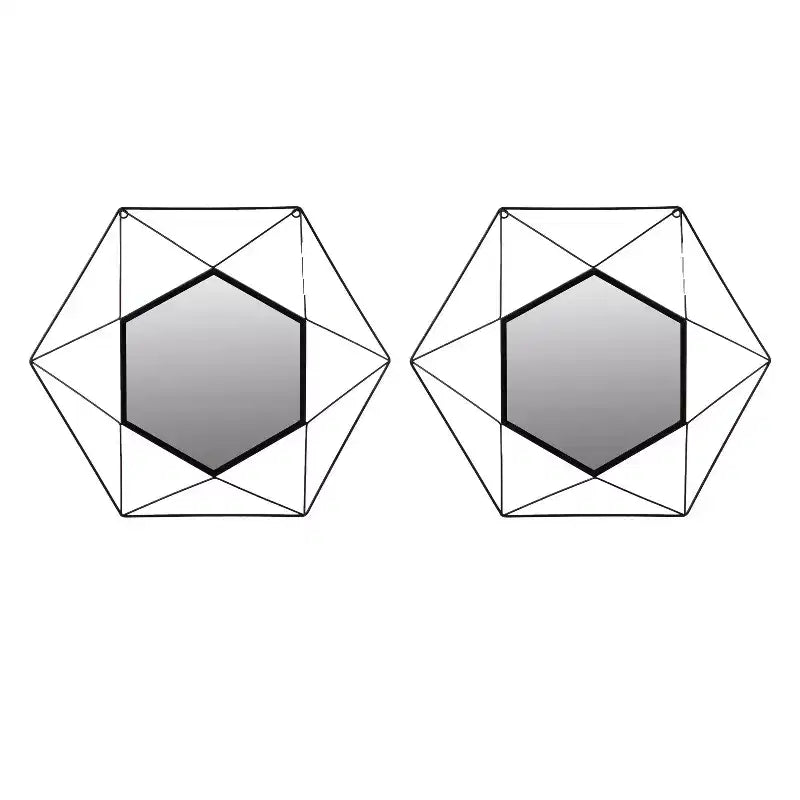 Miroirs muraux modernes à cadre métallique décoratif de forme unique pour la maison, le bureau et tout mur de votre salon, chambre, coiffeuse, entrée.
