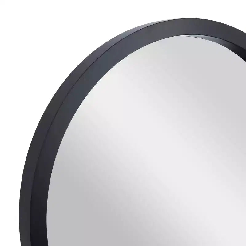 Miroir mural rond contemporain en bois - Olivia & May