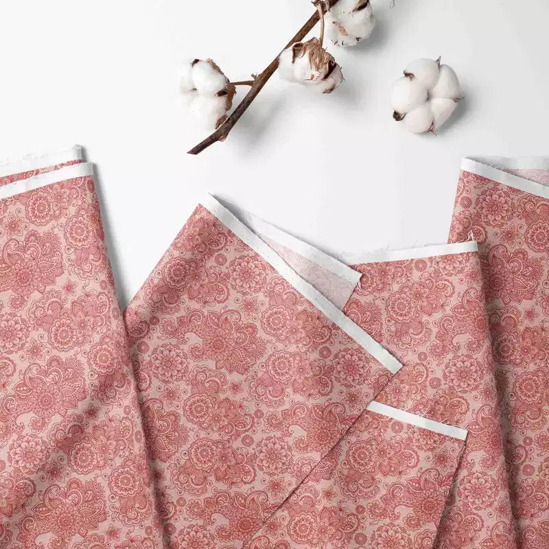 Bacati - Sophia Paisley Aqua/Corail Panier à Linge Pliable