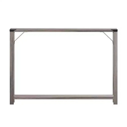 Table console d'entrée moderne Emma et Oliver en bois d'ingénierie style ferme avec accents métalliques