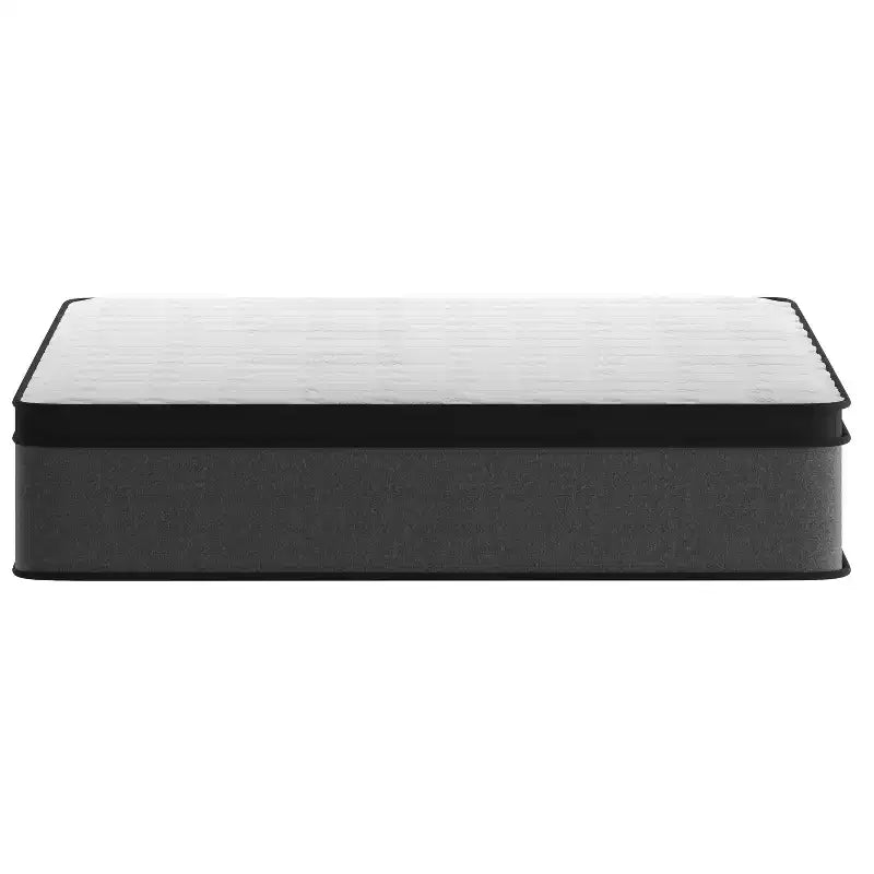 Matelas hybride à ressorts ensachés 13 Euro Top Emma and Oliver en boîte avec mousse certifiée CertiPUR-US pour un soulagement de la pression et un soutien efficaces