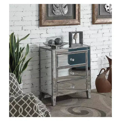 Table d'appoint miroir 3 tiroirs Gold Coast - Breighton Home