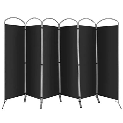 Paravent pliable Costway à 6 panneaux, paravent en tissu de 1,80 m de haut pour la maison