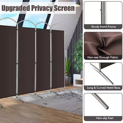 Paravent pliable Costway à 6 panneaux, paravent en tissu de 1,80 m de haut pour la maison
