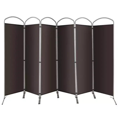 Paravent pliable Costway à 6 panneaux, paravent en tissu de 1,80 m de haut pour la maison