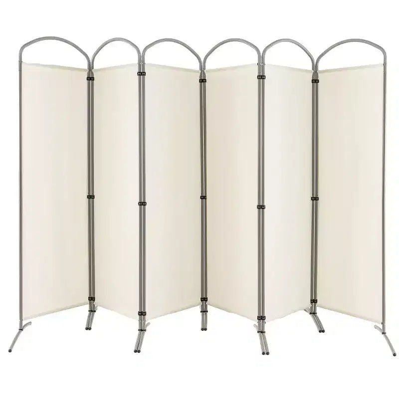 Paravent pliable Costway à 6 panneaux, paravent en tissu de 1,80 m de haut pour la maison