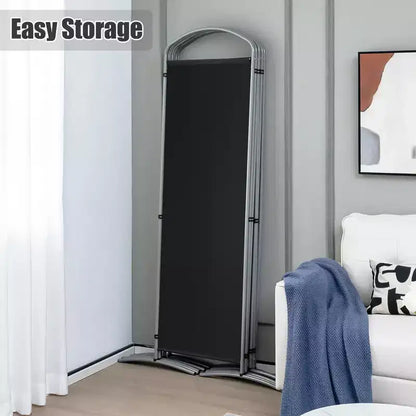 Paravent pliable Costway à 6 panneaux, paravent en tissu de 1,80 m de haut pour la maison