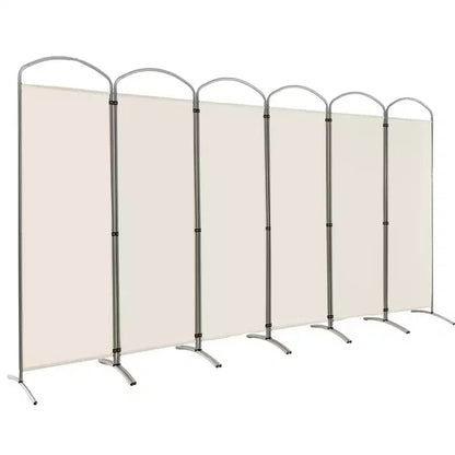 Paravent pliable Costway à 6 panneaux, paravent en tissu de 1,80 m de haut pour la maison