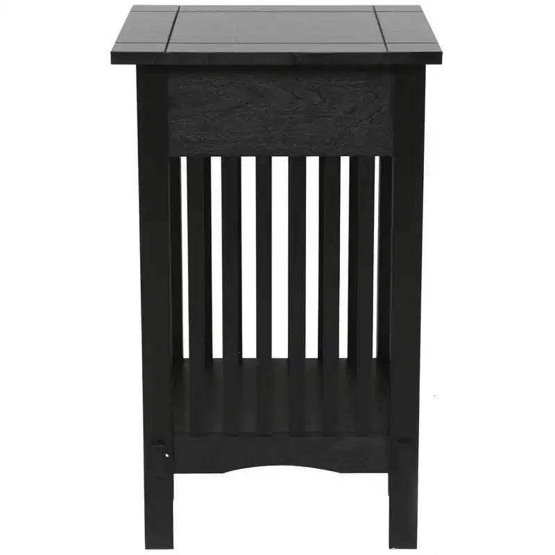 Table d'appoint avec tiroir style Mission Legacy Decor pour téléphone