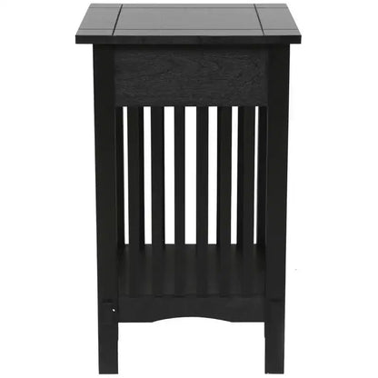 Table d'appoint avec tiroir style Mission Legacy Decor pour téléphone