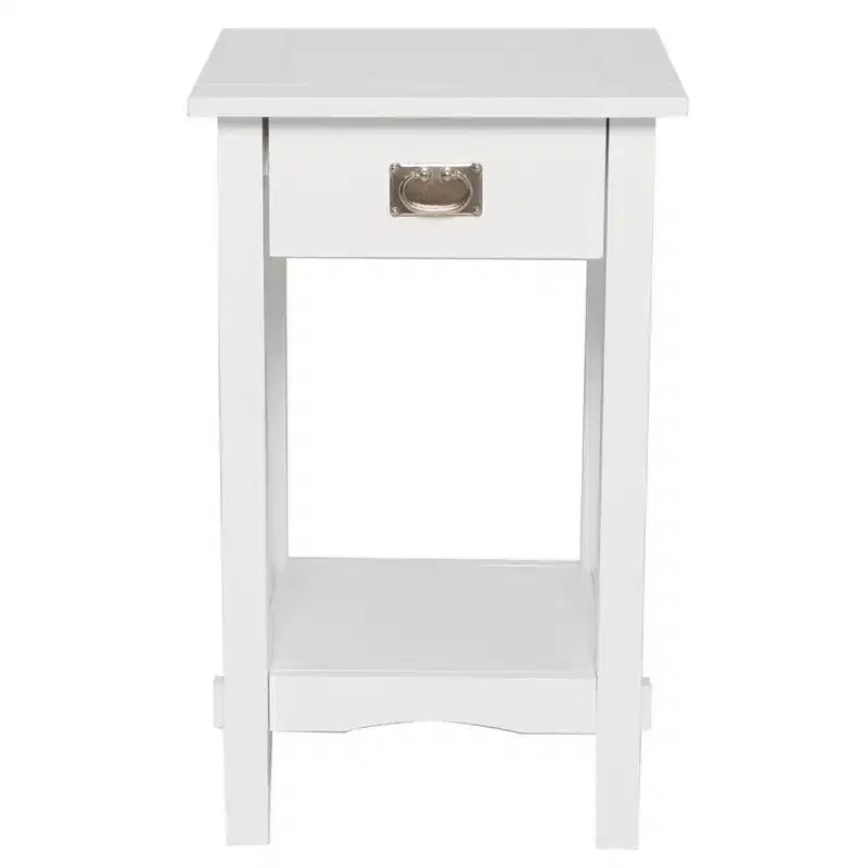 Table d'appoint avec tiroir style Mission Legacy Decor pour téléphone