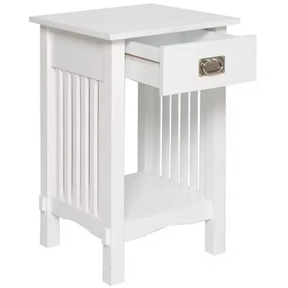 Table d'appoint avec tiroir style Mission Legacy Decor pour téléphone