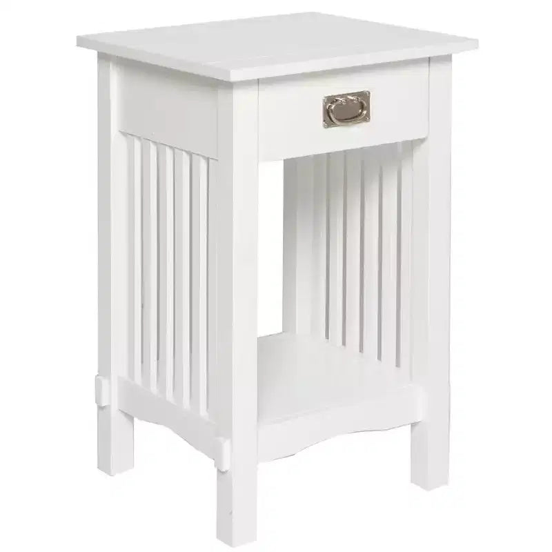 Table d'appoint avec tiroir style Mission Legacy Decor pour téléphone