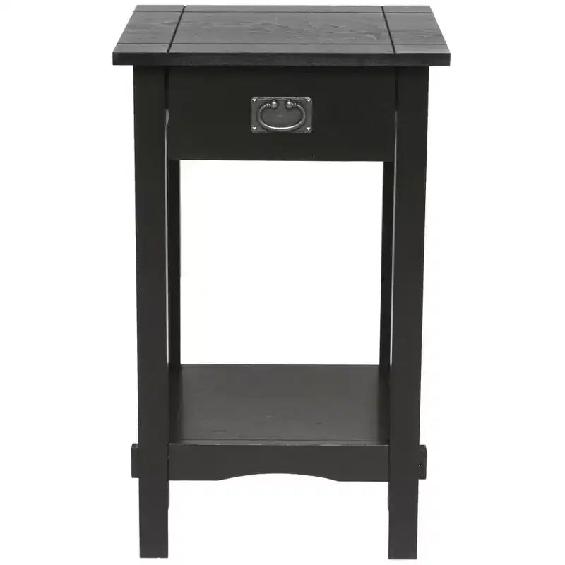 Table d'appoint avec tiroir style Mission Legacy Decor pour téléphone