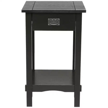 Table d'appoint avec tiroir style Mission Legacy Decor pour téléphone