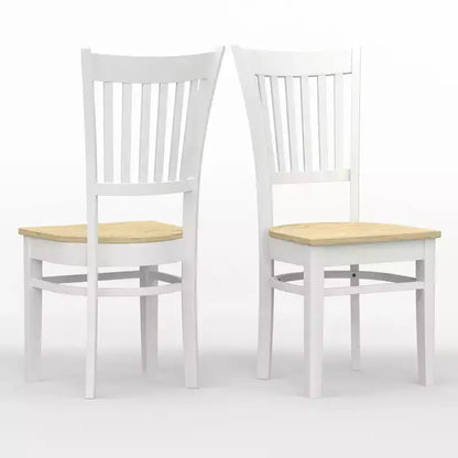 Chaises de salle à manger Glenwillow Home Spindle Back en bois massif (lot de 2)