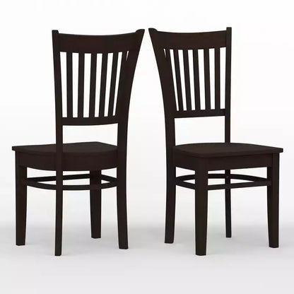 Chaises de salle à manger Glenwillow Home Spindle Back en bois massif (lot de 2)
