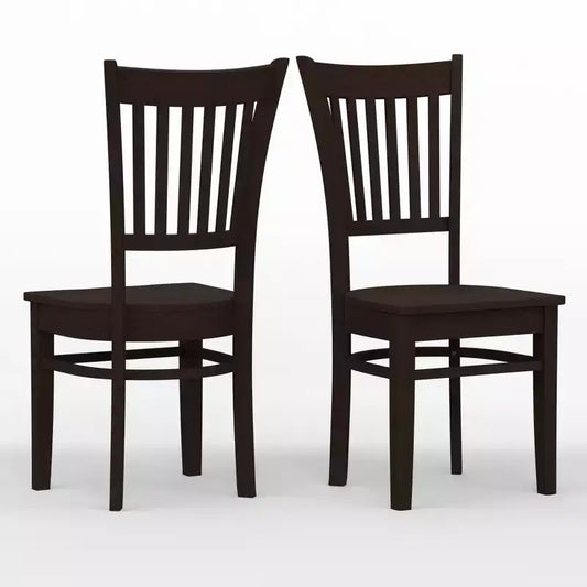 Chaises de salle à manger Glenwillow Home Spindle Back en bois massif (lot de 2)