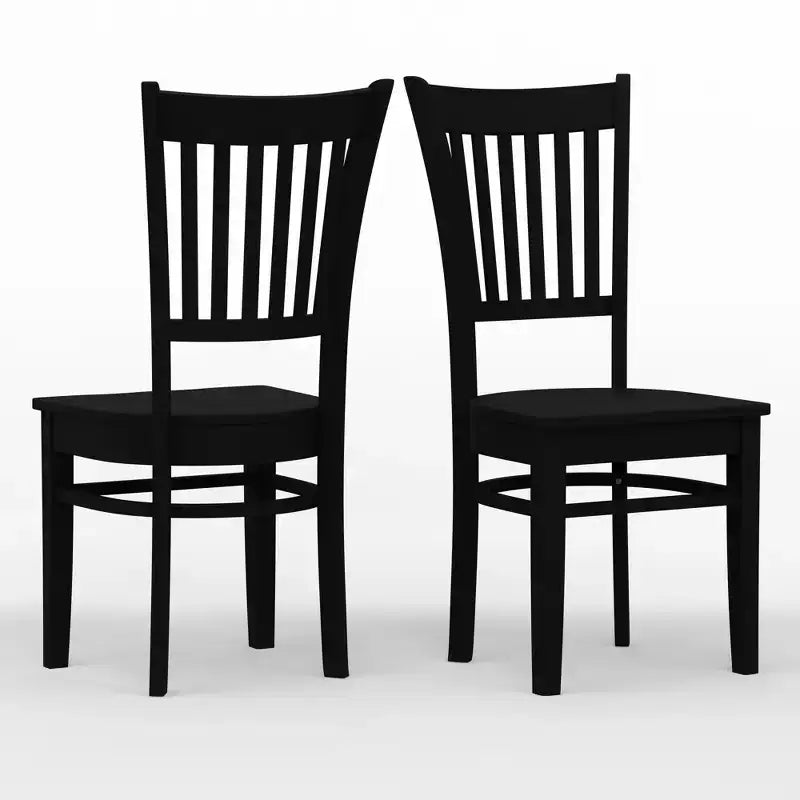 Chaises de salle à manger Glenwillow Home Spindle Back en bois massif (lot de 2)
