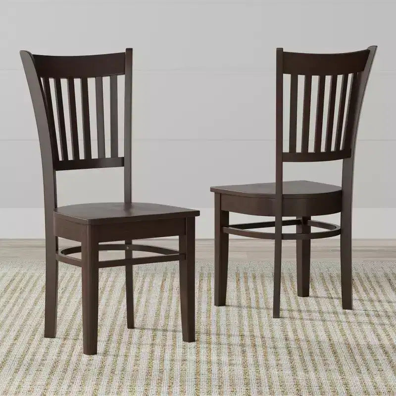 Glenwillow Home Spindle Back Solid Wood Dining Chairs (Set of 2)