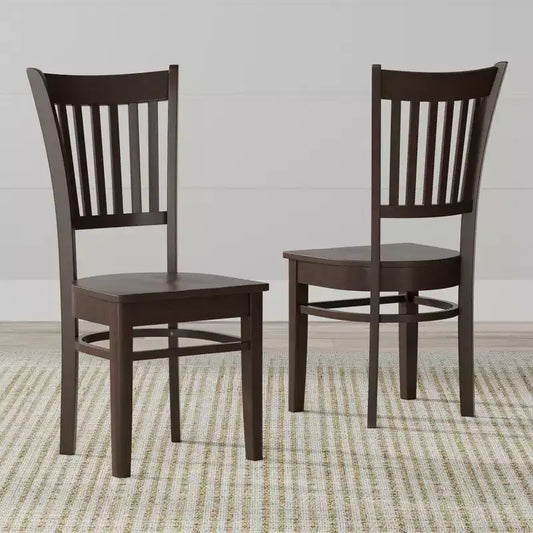 Glenwillow Home Spindle Back Solid Wood Dining Chairs (Set of 2)