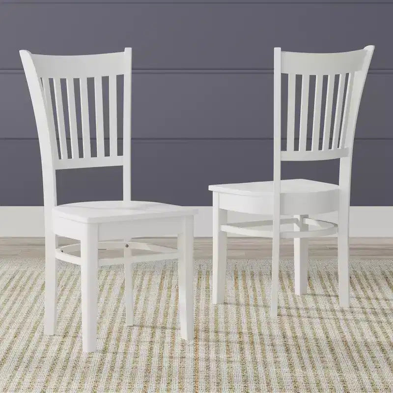 Chaises de salle à manger Glenwillow Home Spindle Back en bois massif (lot de 2)