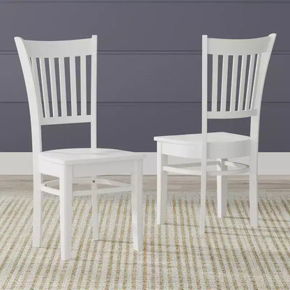 Chaises de salle à manger Glenwillow Home Spindle Back en bois massif (lot de 2)