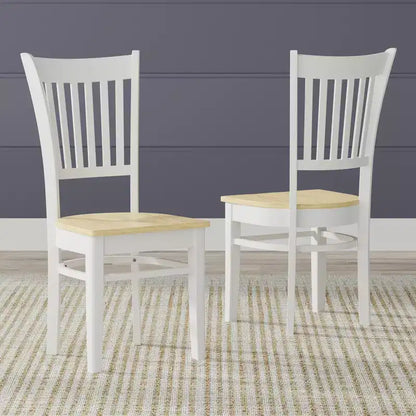 Chaises de salle à manger Glenwillow Home Spindle Back en bois massif (lot de 2)
