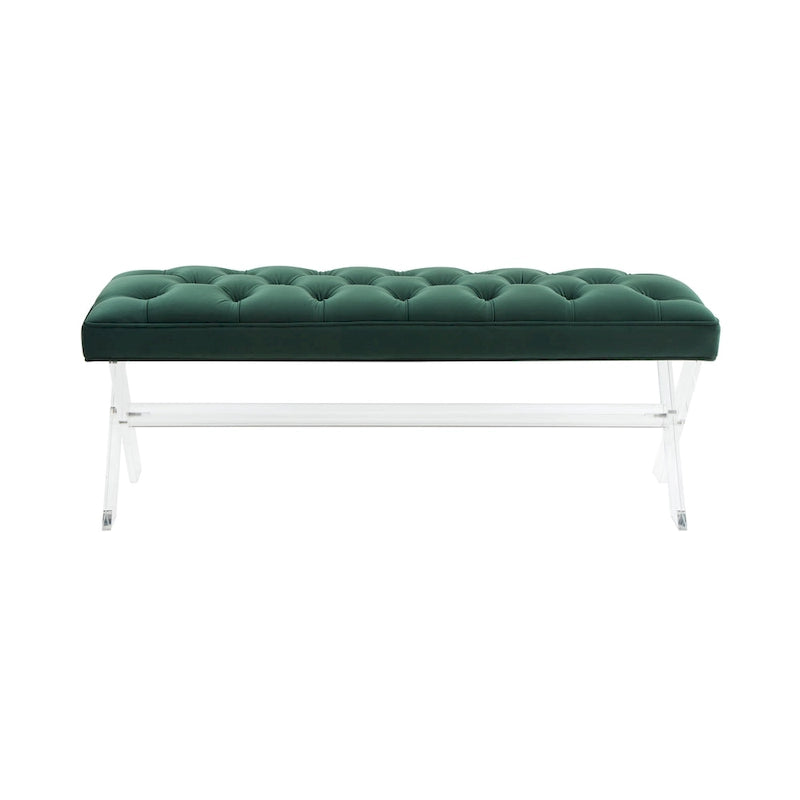 Banc touffeté en acrylique - 48x18x18 po - 48 L x 18 P x 18 H - 48Lx18Px18H