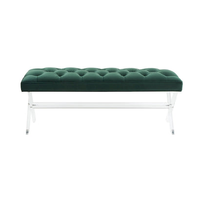 Banc touffeté en acrylique - 48x18x18 po - 48 L x 18 P x 18 H - 48Lx18Px18H