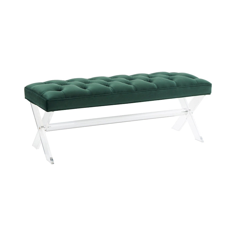 Banc touffeté en acrylique - 48x18x18 po - 48 L x 18 P x 18 H - 48Lx18Px18H