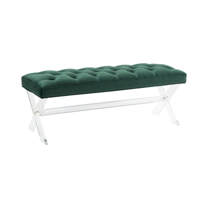 Banc touffeté en acrylique - 48x18x18 po - 48 L x 18 P x 18 H - 48Lx18Px18H