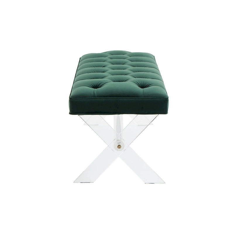 Banc touffeté en acrylique - 48x18x18 po - 48 L x 18 P x 18 H - 48Lx18Px18H