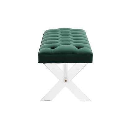 Banc touffeté en acrylique - 48x18x18 po - 48 L x 18 P x 18 H - 48Lx18Px18H