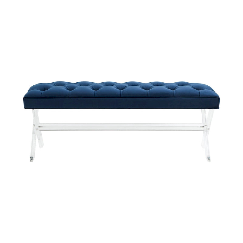 Banc touffeté en acrylique - 48x18x18 po - 48 L x 18 P x 18 H - 48Lx18Px18H