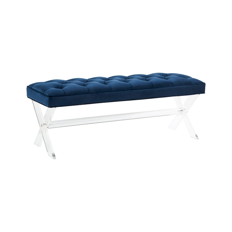 Banc touffeté en acrylique - 48x18x18 po - 48 L x 18 P x 18 H - 48Lx18Px18H