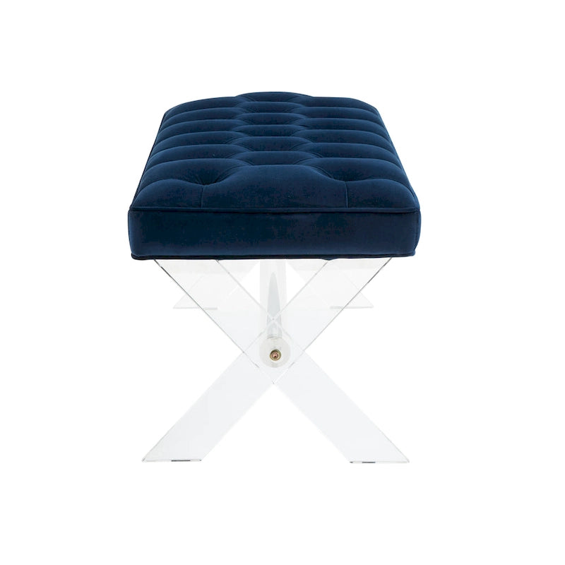 Banc touffeté en acrylique - 48x18x18 po - 48 L x 18 P x 18 H - 48Lx18Px18H